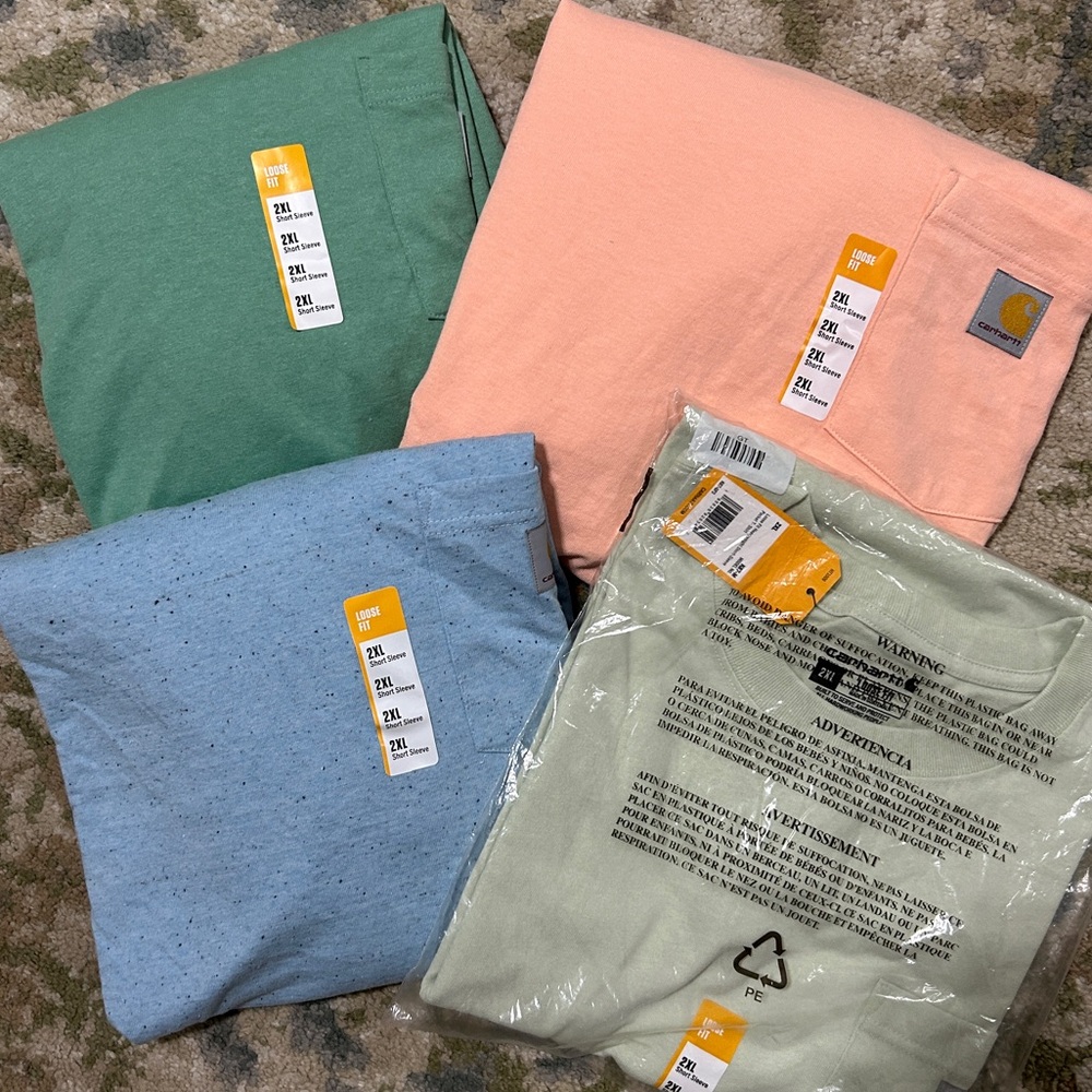 NWT 2XL Carhartt T-Shirts - short sleeve, loose fit